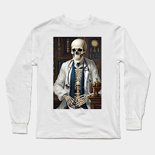 Doctor skeleton in his clinic Long Sleeve T-Shirt